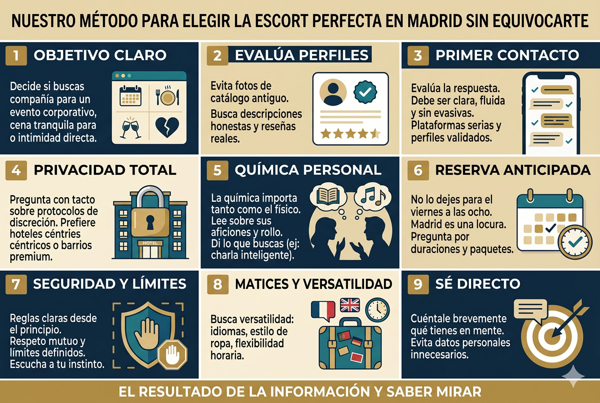 Como elegir escort en Madrid
