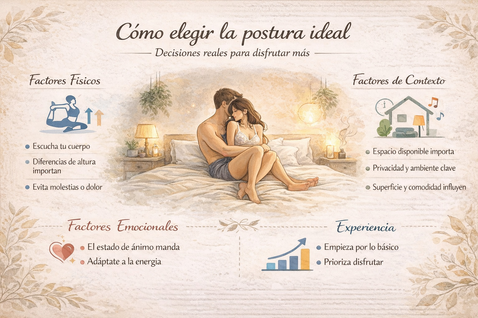 Cómo elegir la postura ideal del Kamasutra