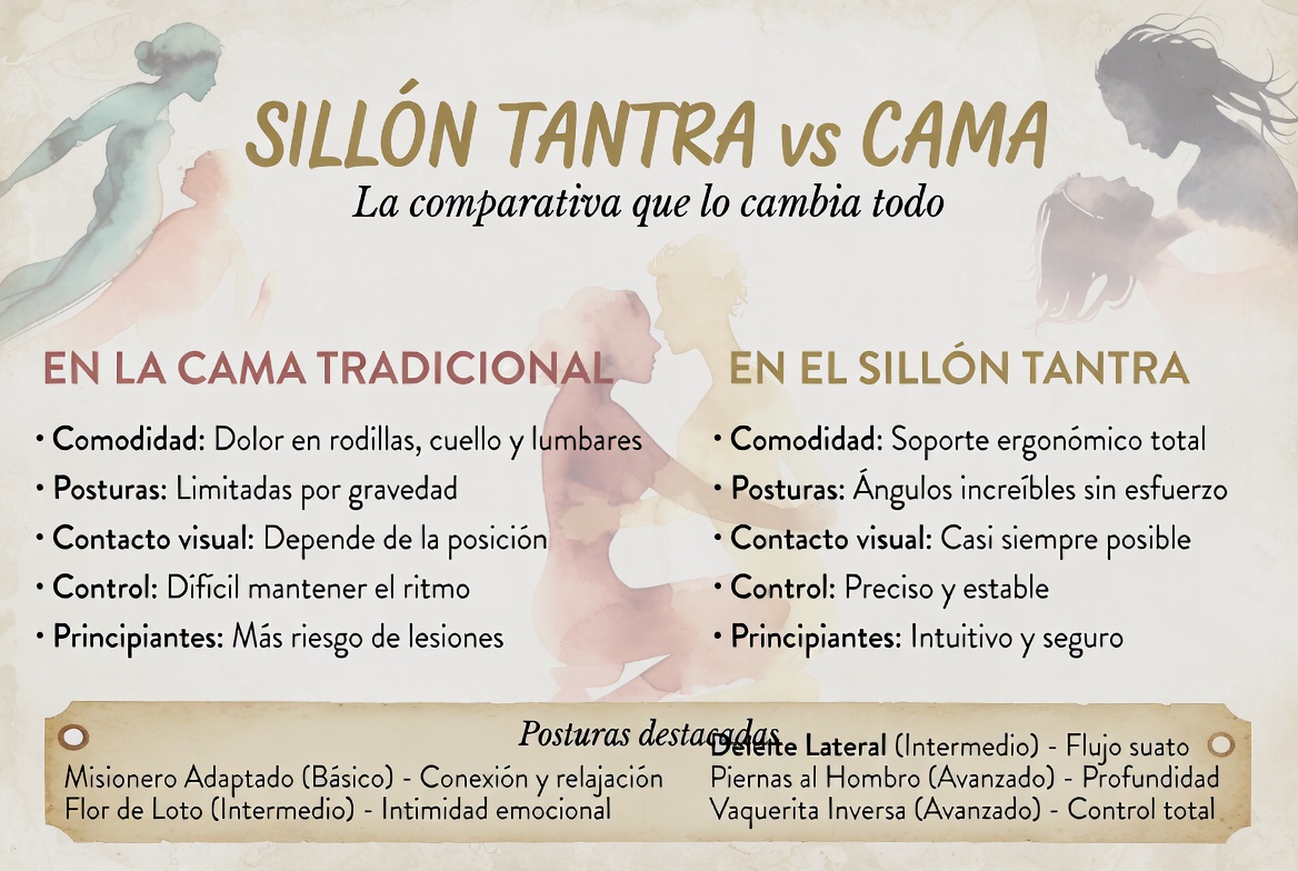 Comparativa posturas Tantra