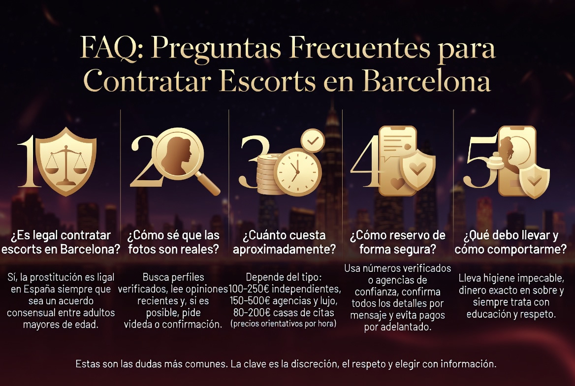 FAQ escorts Barcelona