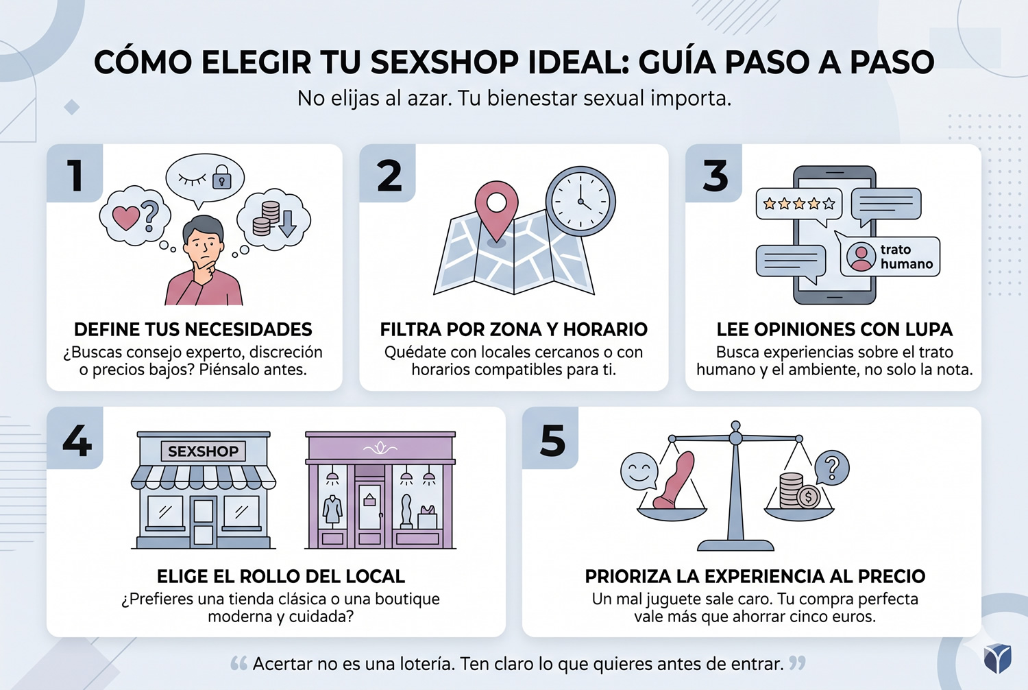 Guía para escoger sexshop
